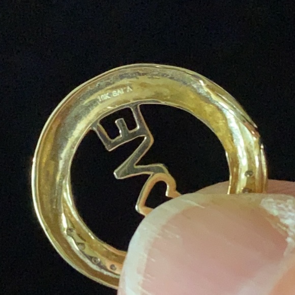 Gold and Diamond LOVE Pendant - Picture 6 of 8